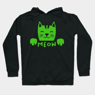 Cute Kawaii Meow Cat kitty design for cat lover Hoodie